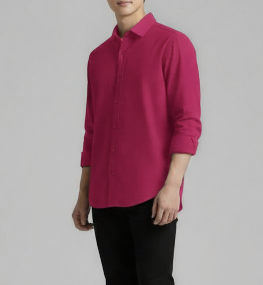 Premium Solid Cotton Shirt – Comfort Stretch (PK)