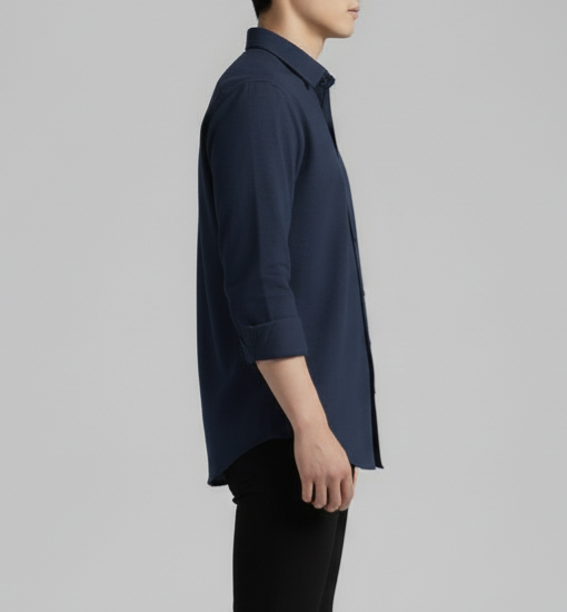 The Deep Navy Essential Button-Down Shirt
